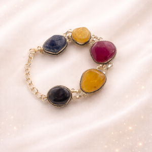 Multi-Stone Healing Crystal Bracelet (Premium Handcrafted Gemstone Bracelet)