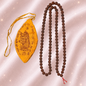 Kamal Gatta Mala for Lakshmi Mantra Jaap with Pouch | Original Lotus Seed Prayer Mala (108 Beads)